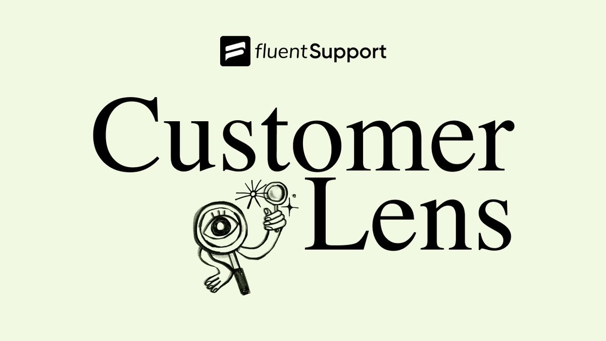 ukdrahul's tweet image. Fluent Support Introduced ‘Customer Lens’: Stories, Trends, and Insights Seen Through Customers’ Eyes. 

📩 You can subscribe to the newsletter here: linkedin.com/pulse/introduc… 

#customerlens #fluentsupport #customerserviceai #CX #customerexperience #customersupport