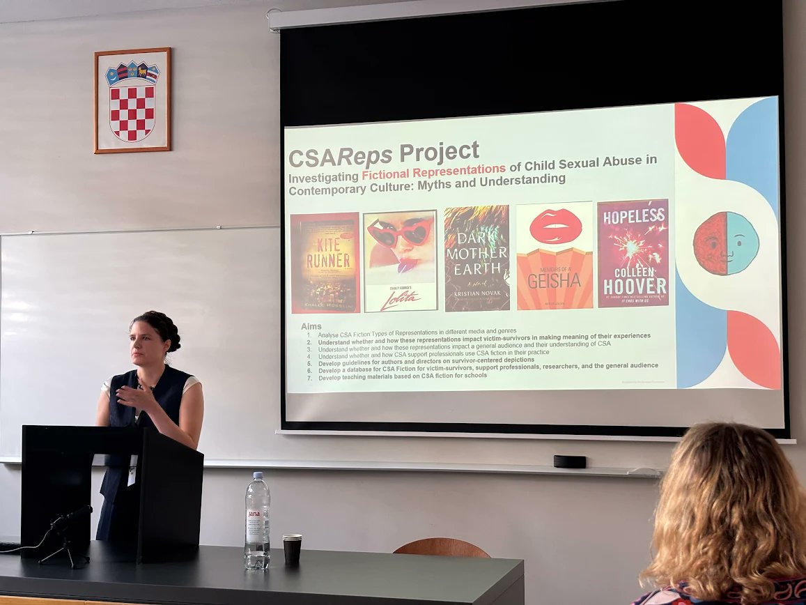 CSAReps Project team members Victoria Pohls &amp; Aleksandra Milenovic presenting at Everyday Reading of Literature (EROL) Symposium in the University of Zagreb last week <a href="/AiliseBulfin/">Ailise Bulfin</a> <a href="/amatuteur/">Aleksandra Milenović</a> <a href="/HazelKLarkin/">Hazel Katherine Larkin</a>