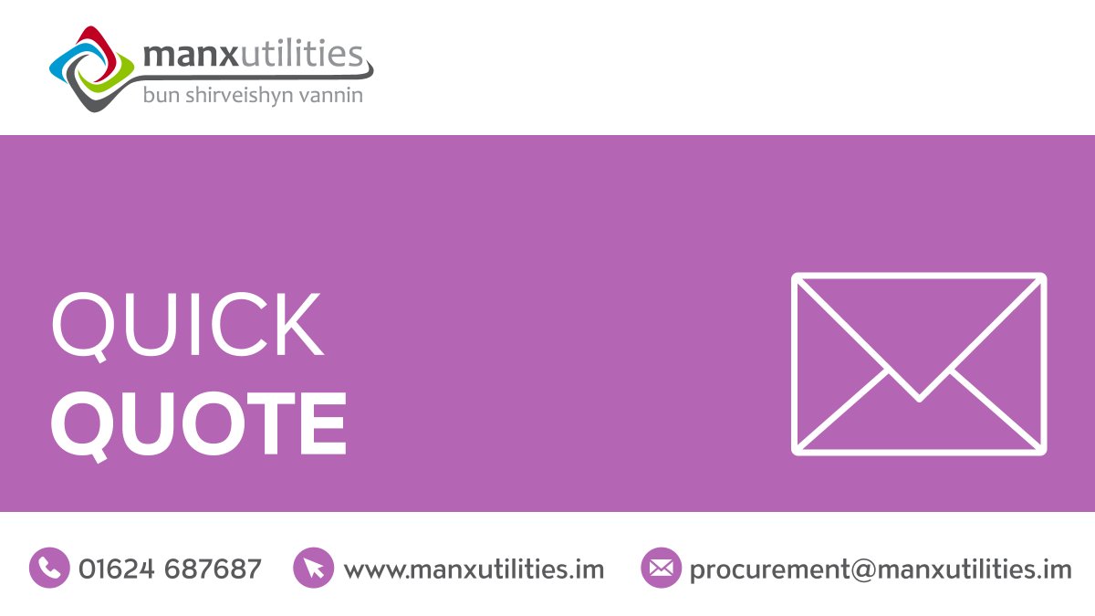 manx_utilities's tweet image. Quick Quote - Purchase of Electrofusion Control Unit - QQ2025/21. For more information, click here: ow.ly/LhfT50WUqjP
