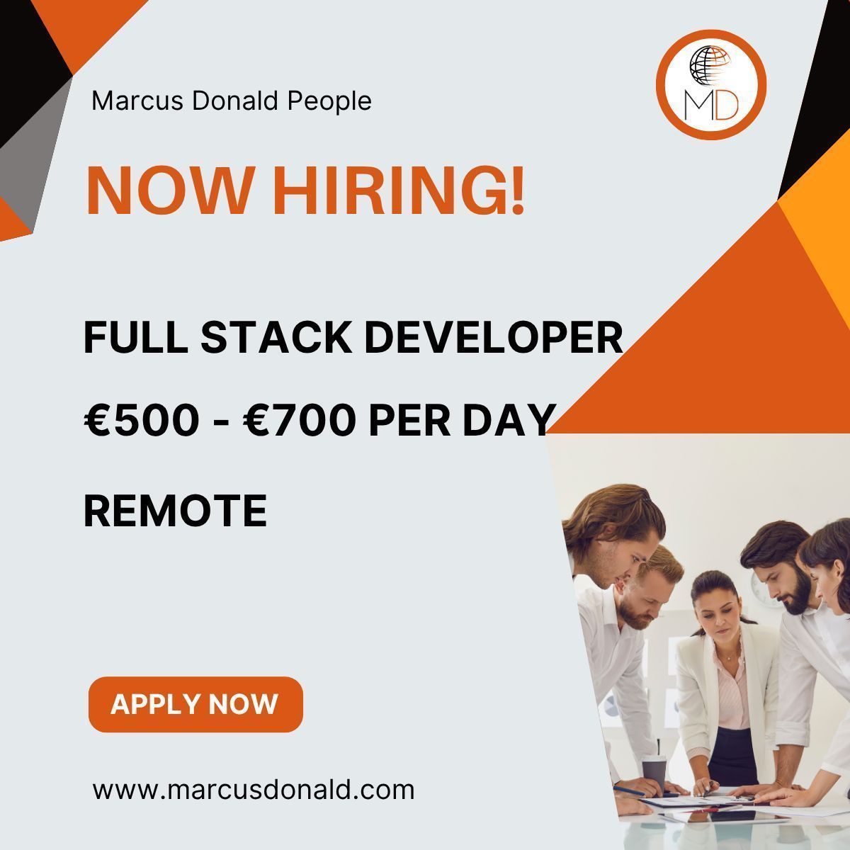 Our client, a leading global financial services firm, is hiring a Full-Stack C# .NET Developer on a fully remote (Europe), 6-month rolling contract at €500–€700/day (DOE).

#DotNet #CSharp #FullStackDeveloper #RemoteJobs #ContractJobs #FinancialServices #ASPNetCore #WPF
