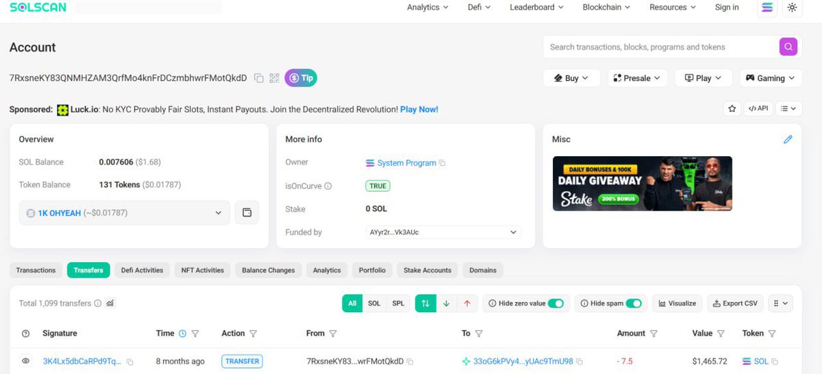 PumpFun’s head of content launched a coin and I'm going to prove it

$ITTO CA: 8DjzkQ5rGo14CsmK8GTB2GsFjBSNv1E6mcFZU224pump
The Head of Content at PumpFun shared a screenshot of his holdings here👇

He blurred the amount but he left a hint “1 sol a few hours ago”
So I went on
