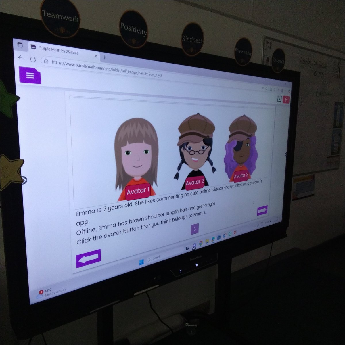 Today in Year 2, we completed our first e-safety session of the year. We had a brilliant discussion about someone's identity online and we even played a game to match people with their perfect avatar. We can't wait for next week! 😁😺