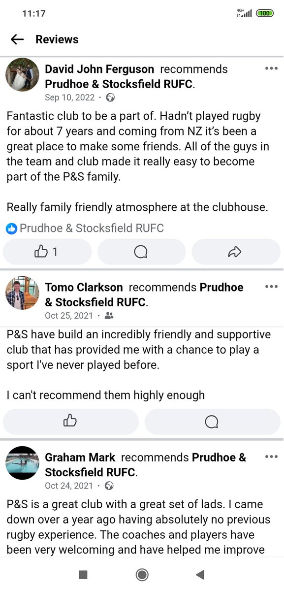 A selection of recommendations from Facebook below.