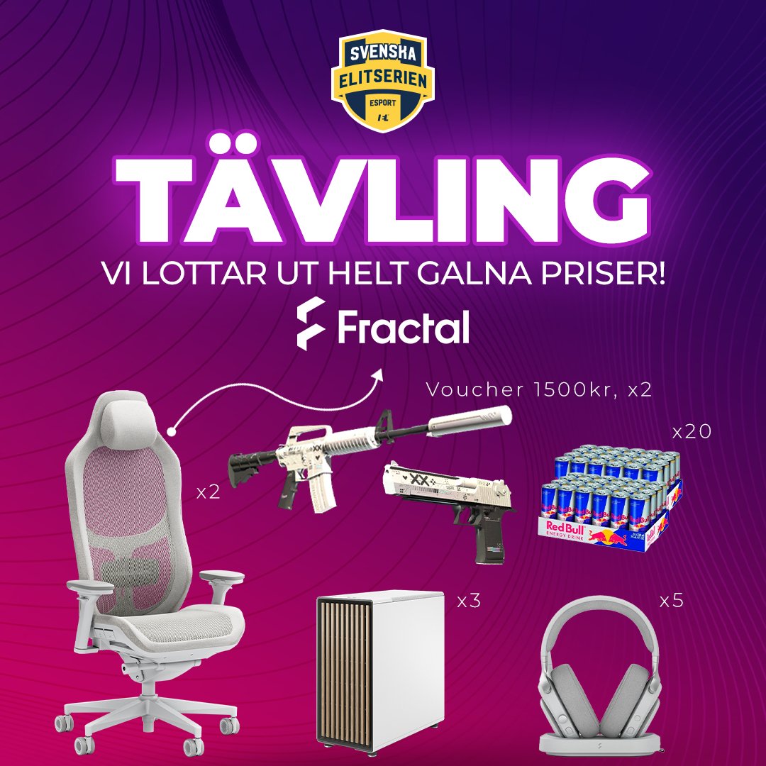 SECSGO's tweet image. Vår galnaste tävling hittills! 🎉😍

Nu har du chansen att kamma hem SJUKA priser från våra grymma partners! 🔥

☑️ Gilla bilden
☑️ Retweeta
☑️ Tagga en kompis
☑️ Svara på enkäten: surveyd.bilendi.com/survey/selfser…

Regler: secsgo.se/tavla/