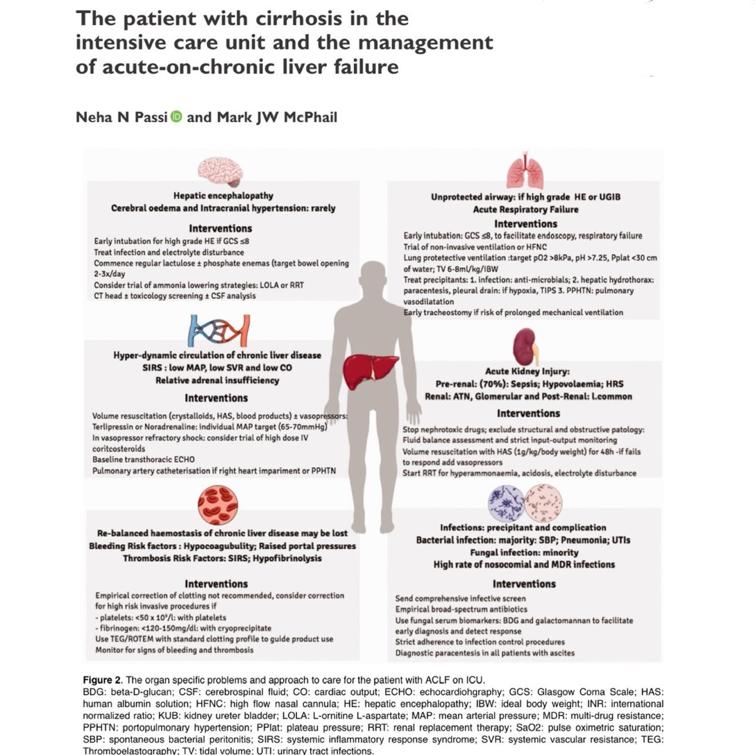 When patients with chronic liver disease decompensate and end up in our ICUs, they tend to shut down other organs in the process. Here's how to try to fix those other organs. 🎩 tip to the authors.
eddyjoemd.com/foamed