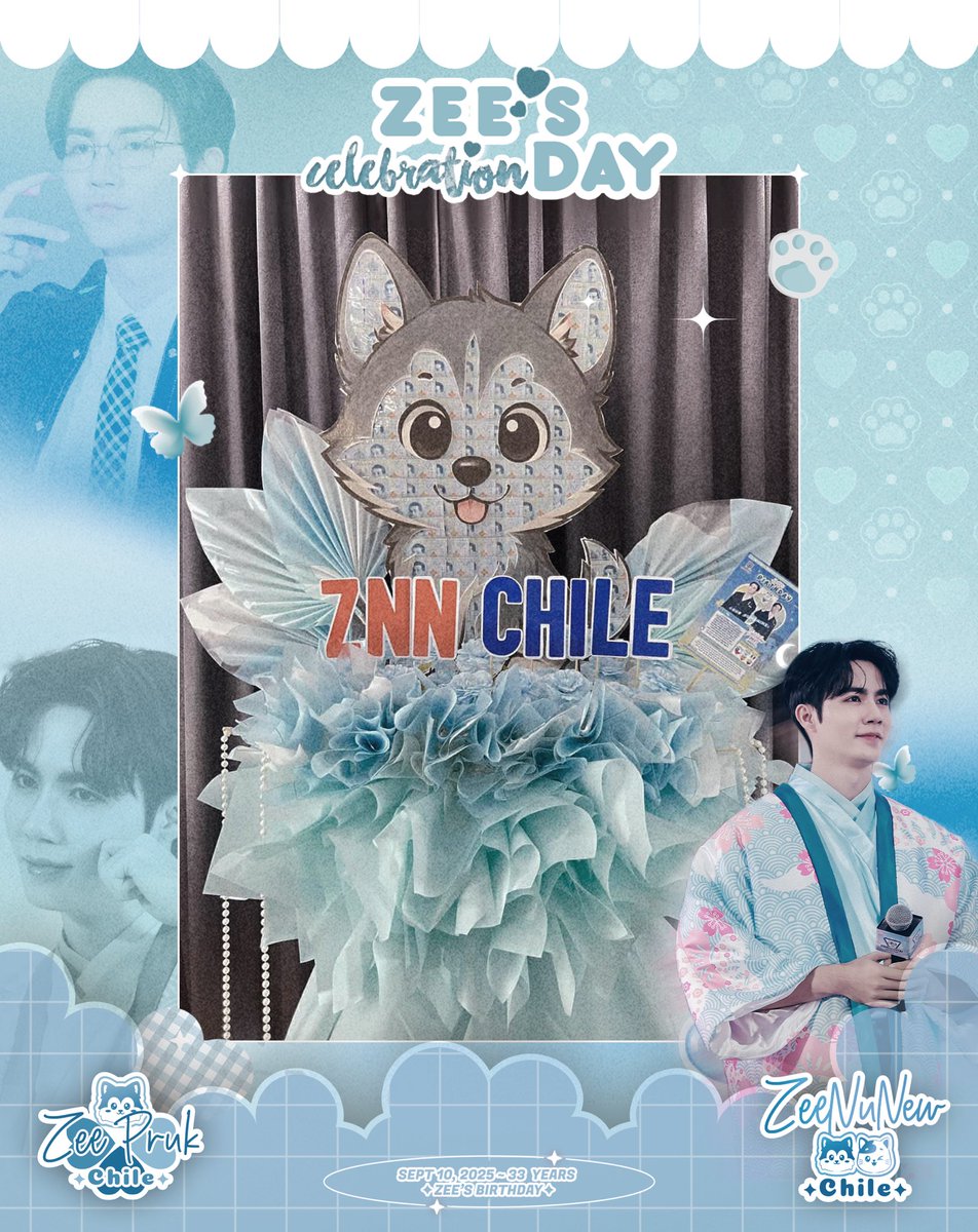 ZeePrukChile's tweet photo. Happy Birthday to our beloved @zee_pruk! From the other side of the world, we’re sending you a piece of our love~ 🌎💙 No matter the distance, we’ll always be here, supporting you with all our hearts and feeling so proud of you ♡🐺🦋

#HappyShiningZeeDay #ZeePruk #Zunshine #ซนซน https://t.co/17M6NZj4Q6