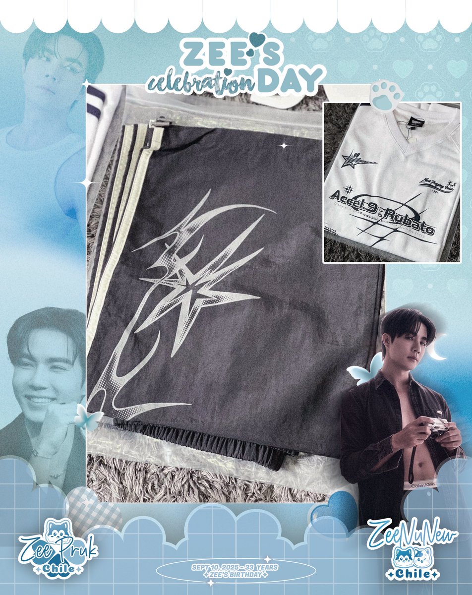 ZeePrukChile's tweet photo. Happy Birthday to our beloved @zee_pruk! From the other side of the world, we’re sending you a piece of our love~ 🌎💙 No matter the distance, we’ll always be here, supporting you with all our hearts and feeling so proud of you ♡🐺🦋

#HappyShiningZeeDay #ZeePruk #Zunshine #ซนซน https://t.co/17M6NZj4Q6