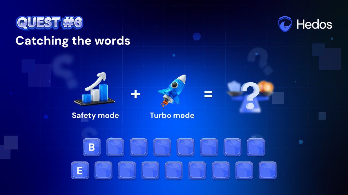 ✨QUEST #6✨

🚀It's game time! Challenge yourself today and claim your chance to win $100 USDT! Let’s gooo 💰

📌HOW TO JOIN:
➡️Follow <a href="/HedosFinance/">Hedos Finance</a> &amp; join our community (t.me/hedos_finance)
➡️Like and repost this announcement
➡️Reply to the quests, leave your answers, and