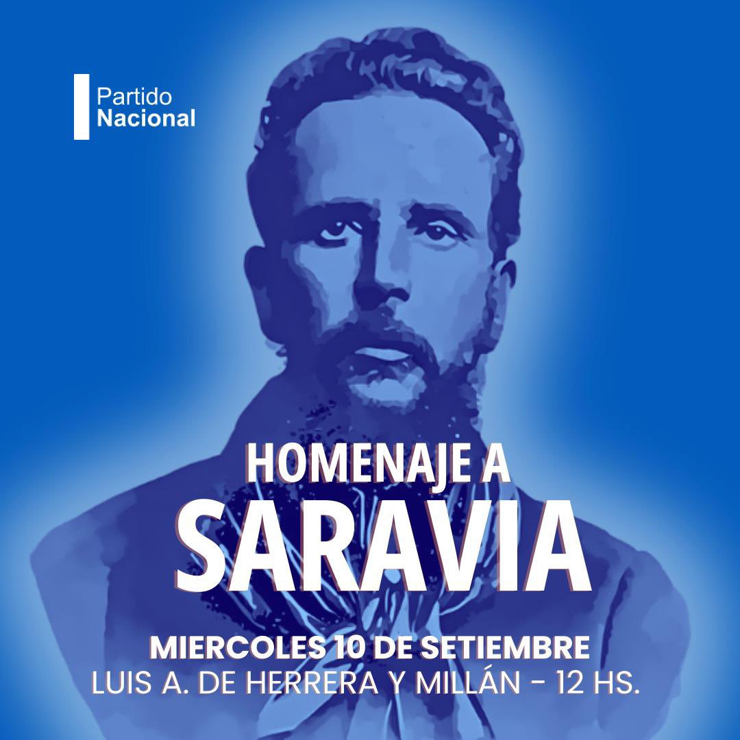 Hoy homenajeamos a nuestro General Aparicio Saravia. 🔵⚪️🇺🇾
#Saravia #PNACIONAL