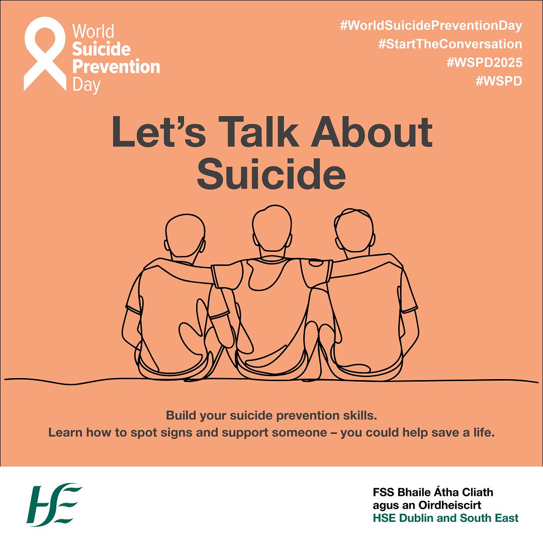 This World Suicide Prevention Day we ask people, communities &amp; organisations to foster open, honest conversations about suicide.

Key messages:
➡️Reach Out &amp; Check In
➡️Your Words Matter
➡️Be Safe Online
➡️Let’s Talk About Suicide
➡️Know Where to Get Help

bit.ly/3HUAeMO