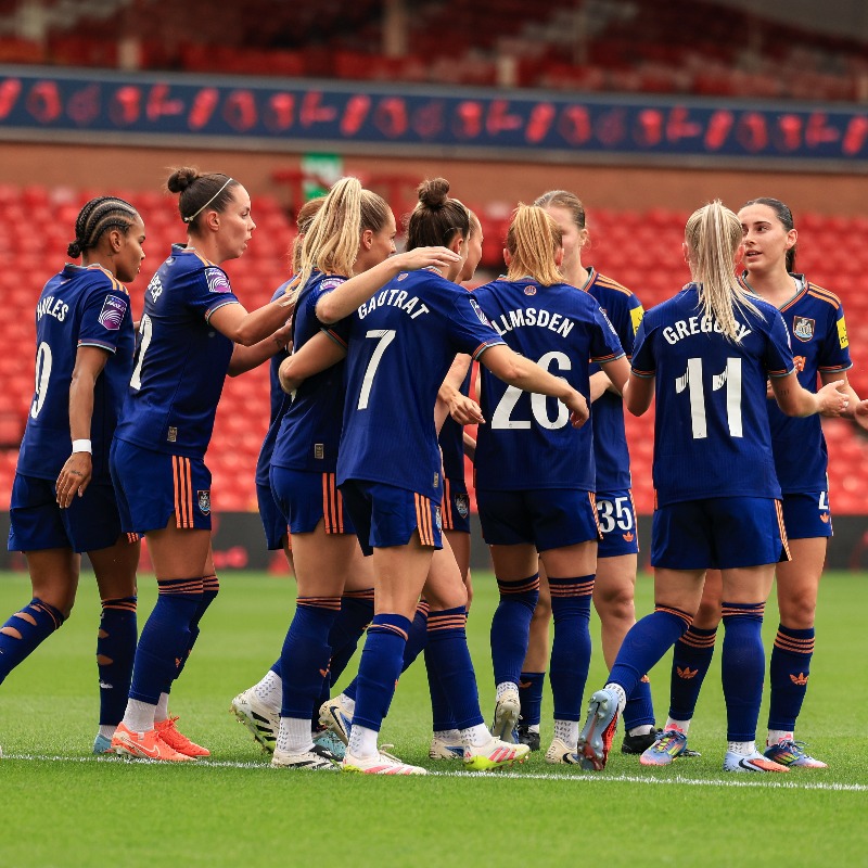 NUFCWomen's tweet photo. A great start on the road, but we're ready for home! 🔙🔜

Support the lasses at Gateshead International Stadium this Sunday, as we take on Sheffield United in our first home game of the season! 🎟👇