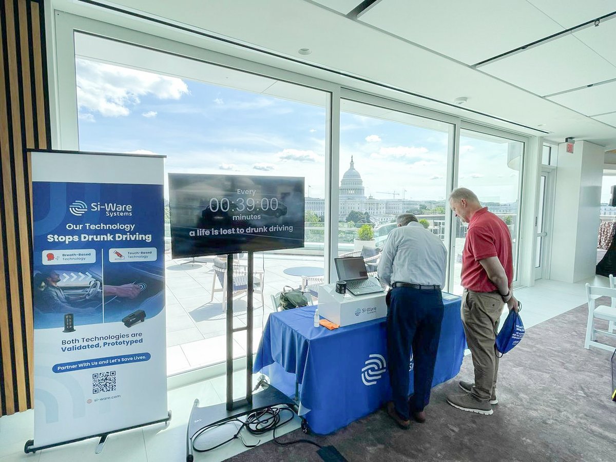 Si-Ware Systems honored to join the Mothers Against Drunk Driving (MADD) Conference in Washington, D.C., where our experts showcased Si-Ware’s skin- &amp; breath-based alcohol detection prototypes,  👉Lear more about the technelogy:  hubs.la/Q03HKrqD0
#MADD #SiWareSystems