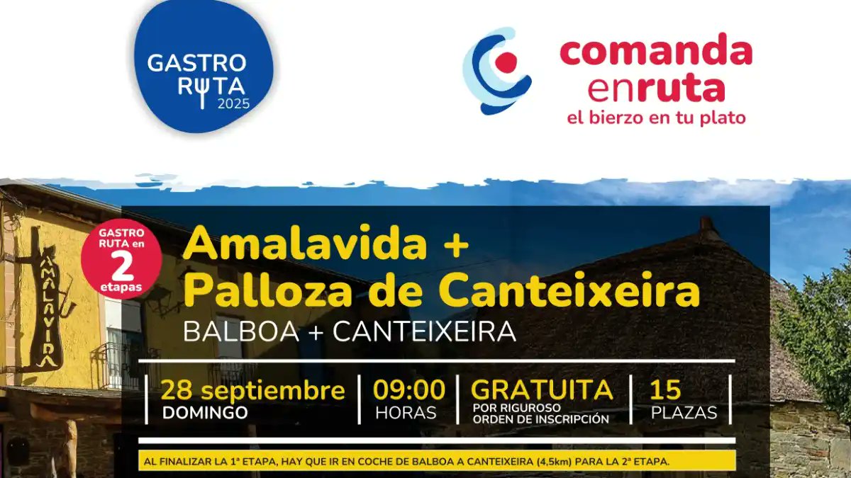 Bierzotv (@bierzotv) on Twitter photo El Consejo Comarcal del Bierzo organiza una nueva gastro ruta en Balboa y Canteixeira
bierzotv.com/el-consejo-com…
<a href="/CCBierzo/">Consejo Comarcal del Bierzo</a> El Consejo Comarcal del Bierzo organiza una nueva gastro ruta en Balboa y Canteixeira
bierzotv.com/el-consejo-com…
<a href="/CCBierzo/">Consejo Comarcal del Bierzo</a>