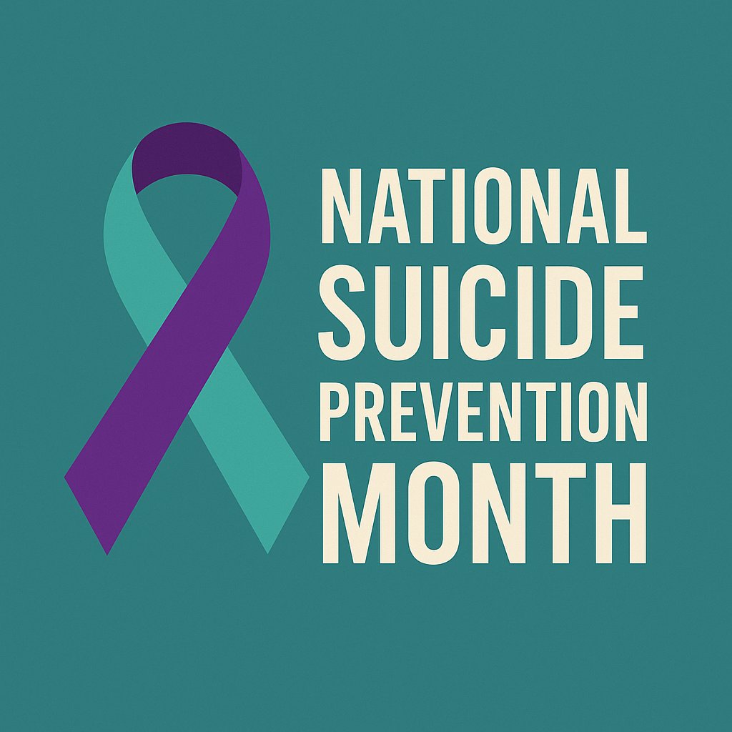 September is National Suicide Prevention Month, a time to formally recognize there are steps we can all take in looking out for ourselves, loved ones, the people in our community, and those who have been impacted by this leading cause of death. Call 988 OR 1-800-273-TALK (8255)