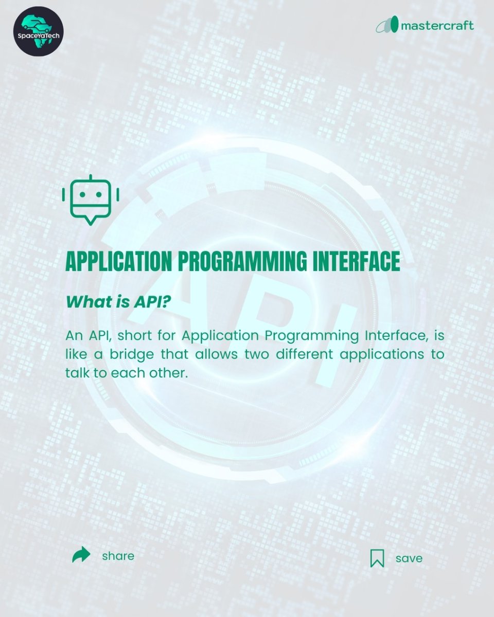 SpaceYaTech's tweet image. What is an API?
You’ve probably heard the term Application Programming Interface (API) thrown around in tech conversations, but what does it actually mean, and why is it so important?

#APIs #SpaceyaTech