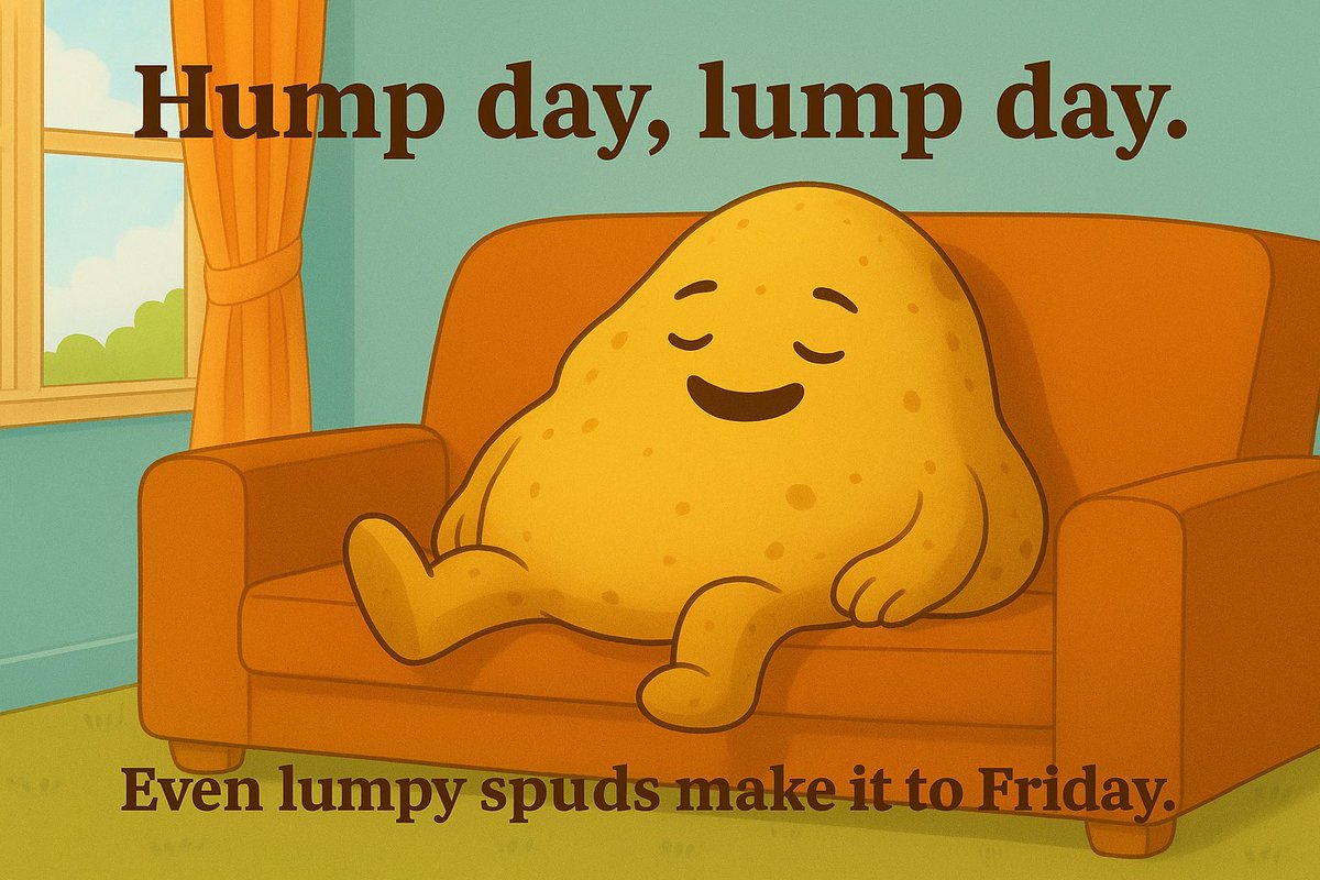 Th3TaterTot's tweet image. #PotatoWisdom #HumpDayLumpDay #SpudLife #HalfwayToFriday