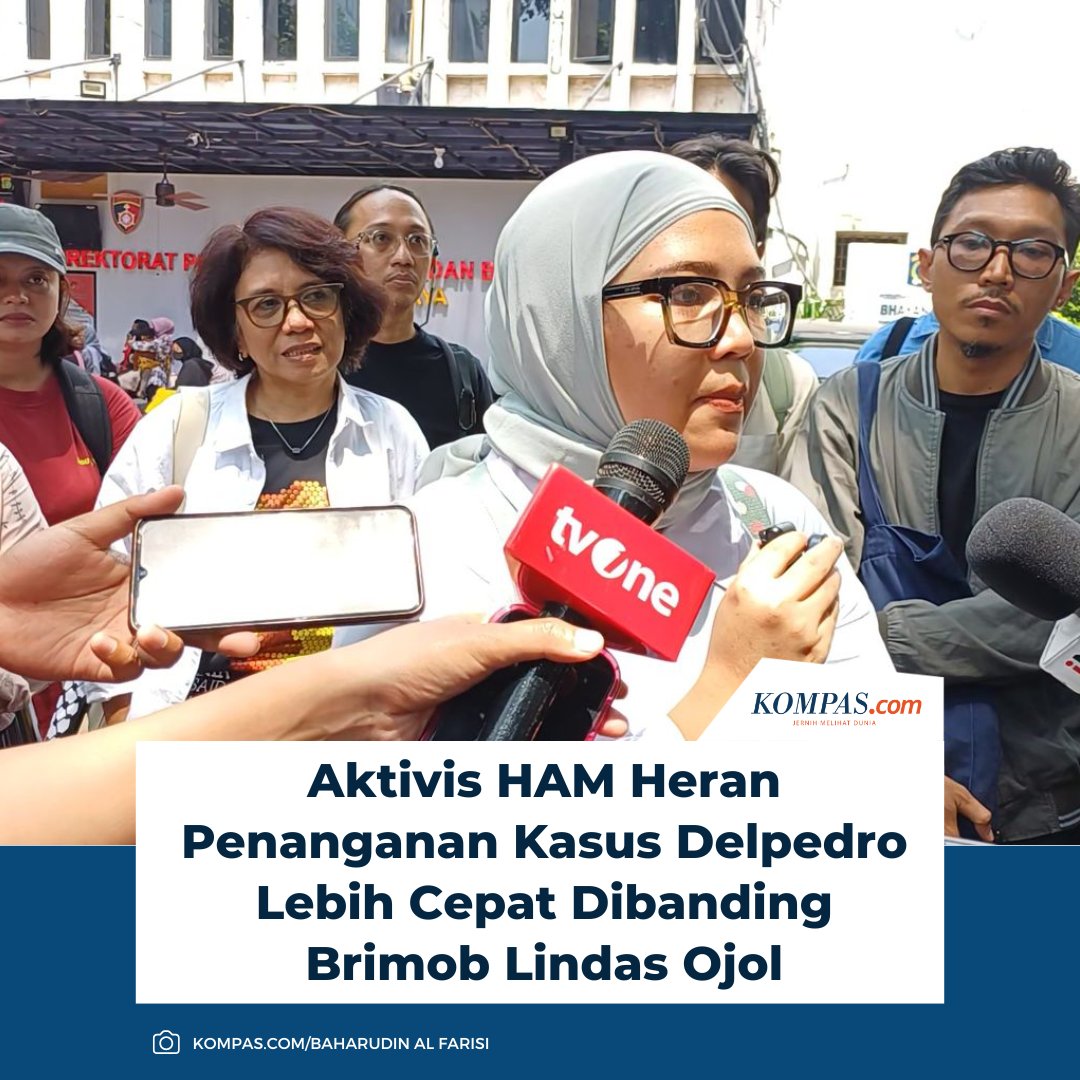 “Bahkan itu polisi saja belum menjatuhkan pidana terhadap orang yang melindas atau pelaku yang melindas Affan,” kata Fatia saat ditemui sebelum menjenguk Delpedro di Polda Metro Jaya, Rabu (10/9/2025).

Baca selengkapnya 👇
megapolitan.kompas.com/read/2025/09/1…

~LL #KasusDelpedro #AktivisHAM
