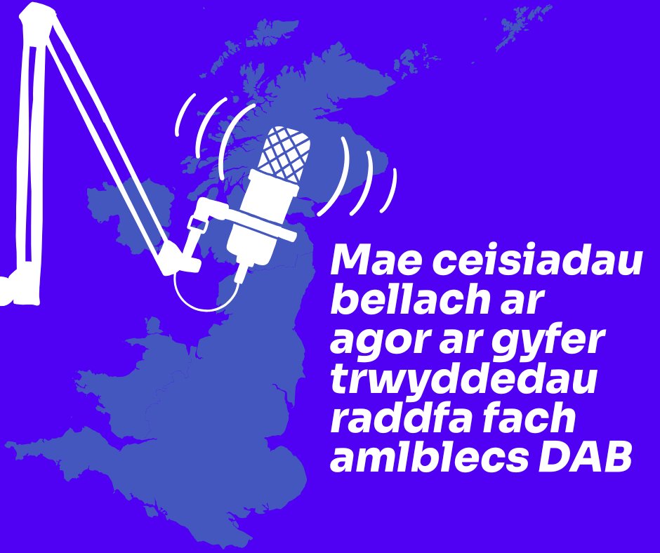 Ofcom Cymraeg (@ofcomcymraeg) on Twitter photo 📻Eisiau lansio gwasanaeth radio DAB lleol? Mae ceisiadau ar agor ar gyfer rownd terfynol trwyddedau amlbecs ar raddfa fach – gan wasanaethu pum ardal ar draws Cymru. Gwenwch gais erbyn 5pm, 10 Rhagfyr 2025. Am fwy o wybodaeth: ofcom.org.uk/cy/tv-radio-an… 📻Eisiau lansio gwasanaeth radio DAB lleol? Mae ceisiadau ar agor ar gyfer rownd terfynol trwyddedau amlbecs ar raddfa fach – gan wasanaethu pum ardal ar draws Cymru. Gwenwch gais erbyn 5pm, 10 Rhagfyr 2025. Am fwy o wybodaeth: ofcom.org.uk/cy/tv-radio-an…