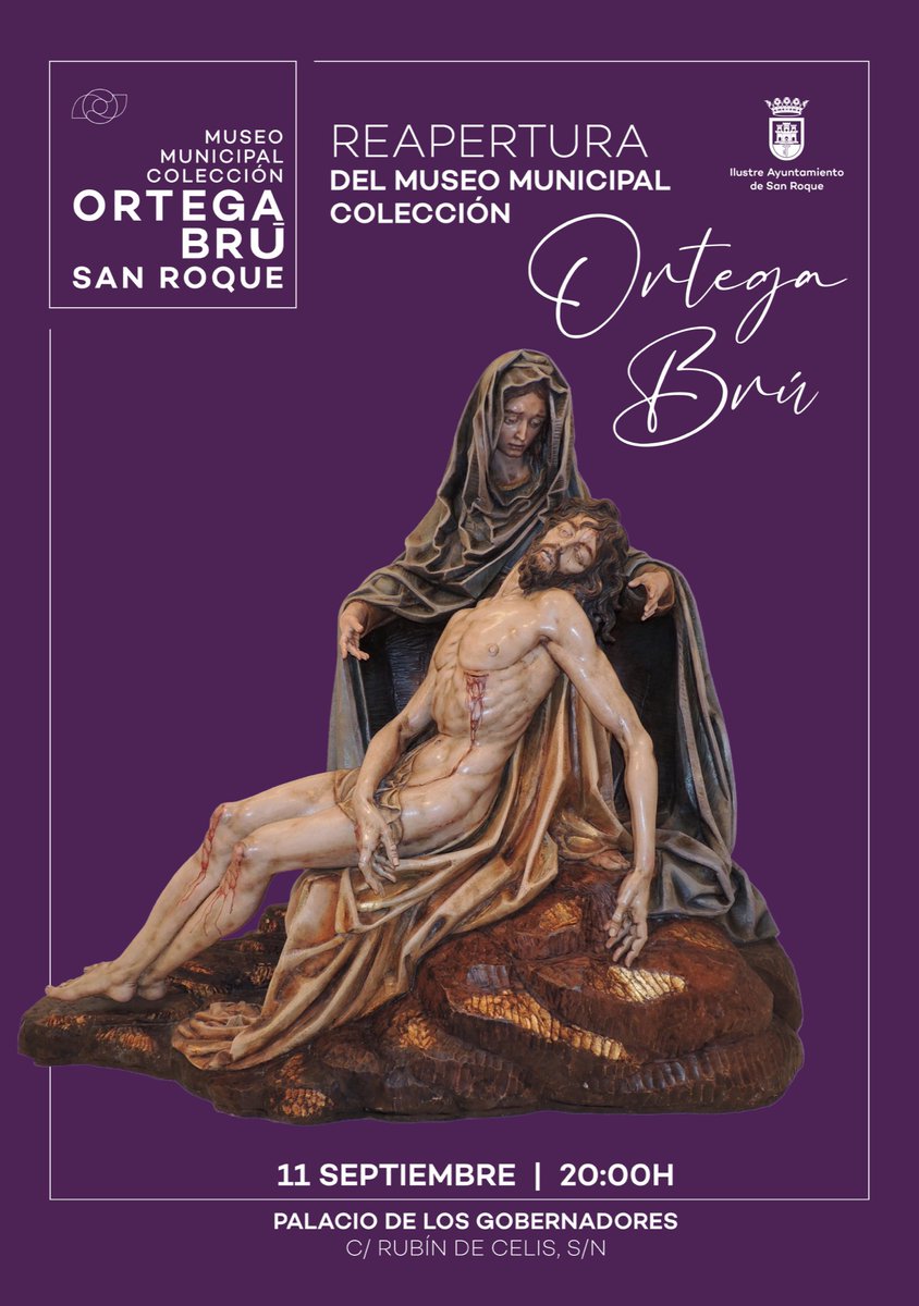 🔴 Reapertura Sala Ortega Brú - Mañana jueves 11 de septiembre ‼️
Palacio de los Gobernadores, 20.00 horas
🔴 Tras varios meses de trabajos, este jueves se reabre la Exposición Permanente de Luis Ortega Brú en el Palacio de los Gobernadores.
Más info:
sanroque.es/content/san-ro…