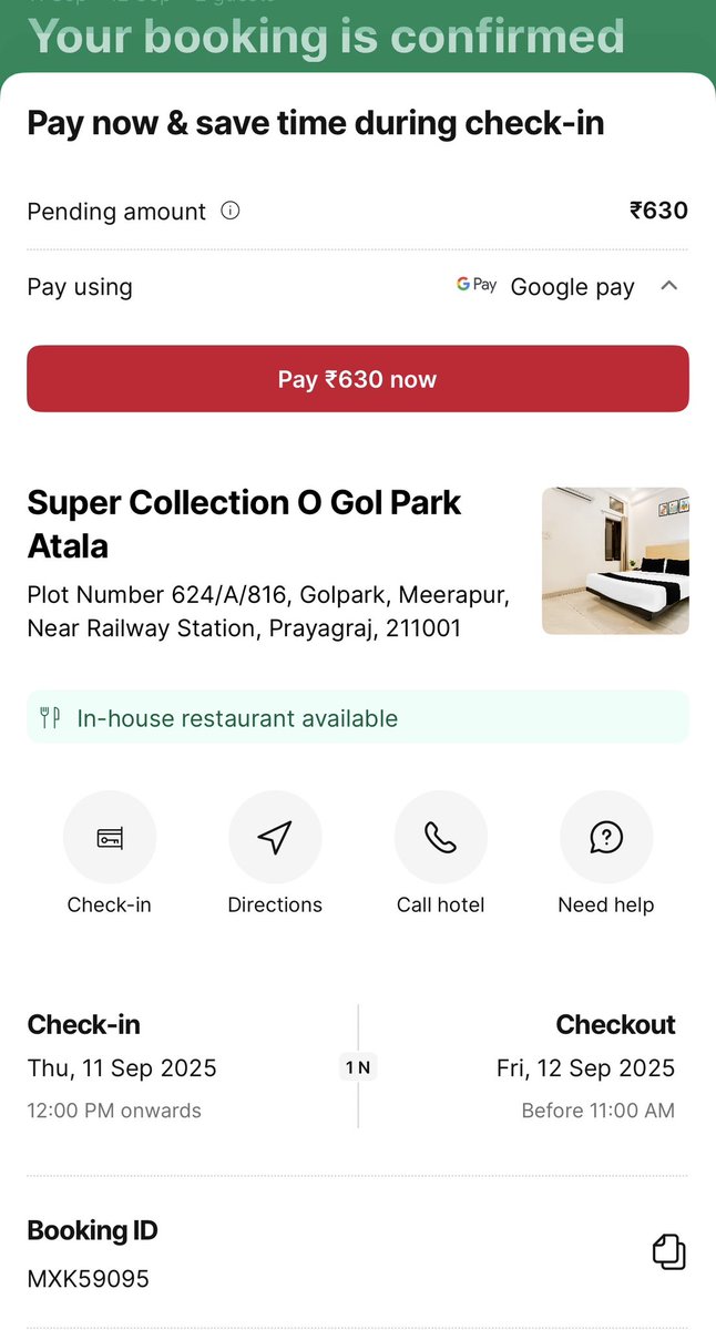 singhpritam682's tweet photo. @oyorooms @riteshagar @sharktankindia 
booked an OYO in Prayagraj for my exam stay (Booking ID: MXK59095). My exam got delayed so I cancelled, but OYO refused refund. I’m a student, every rupee counts. Why does OYO exploit students like this? Please help https://t.co/yAovyLnSCm