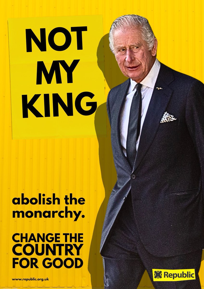 Let's change the country for good. Fix our democracy, put equality and citizenship at the heart of our public life, and stop tolerating nepotism, corruption and inherited power and privilege. 
#AbolishTheMonarchy #NotMyKing