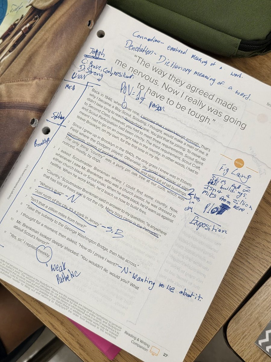 MsMcCracken1's tweet image. Students in Mrs. Iler&apos;s and Ms. Sanchez&apos;s classes were annotating Scout&apos;s Honor and analyzing how character interactions move the plot forward. #RusheNation #SoaringtoExtraordinary #RavensFueltheFire @rushemiddle