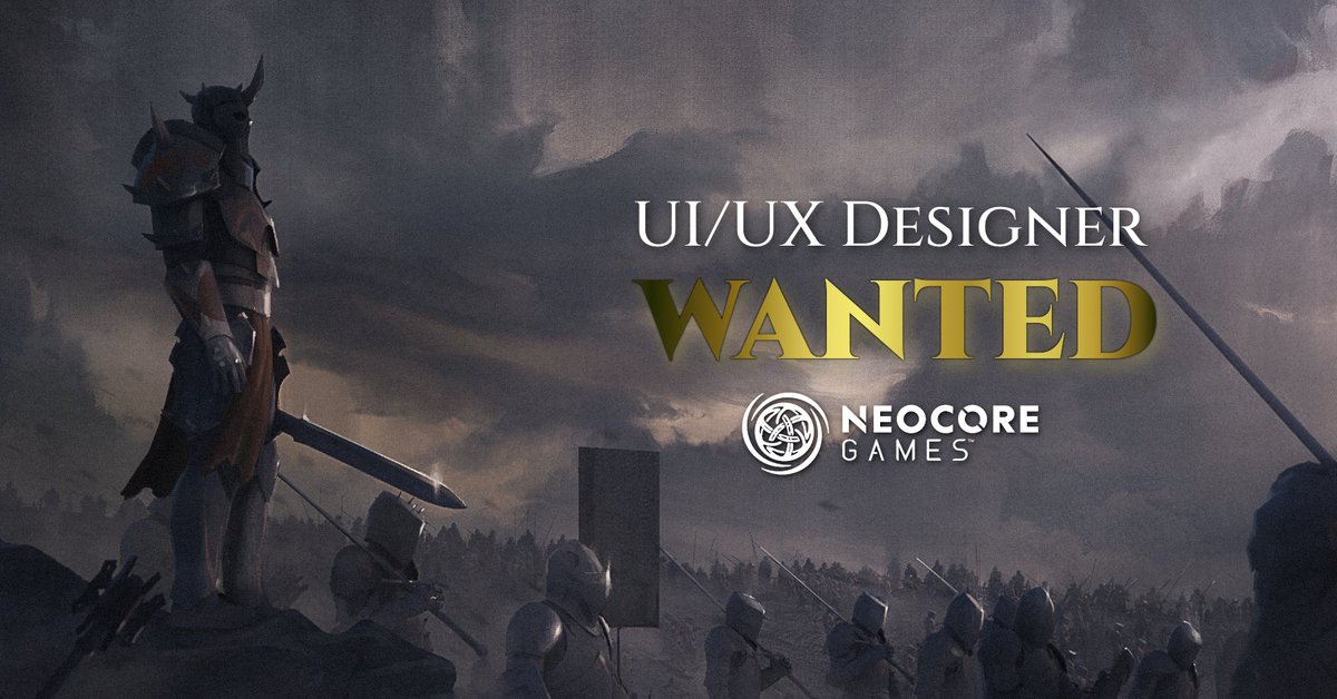 !!! UI/UX Designer wanted !!! 
neocoregames.com/en/careers/ui-…
This is for Hungarians primarily
