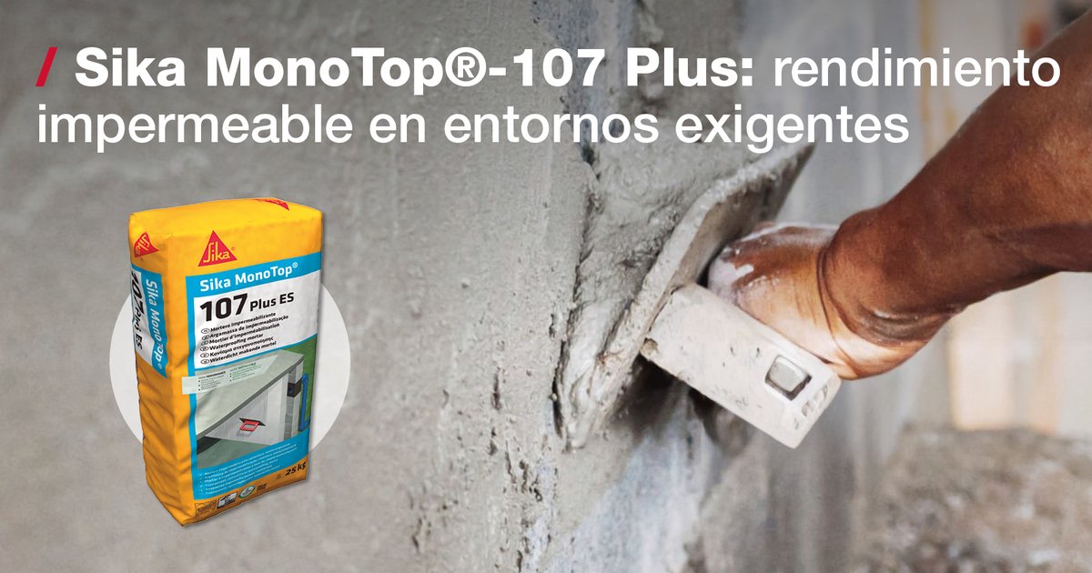 💧 ¿Impermeabilización eficaz en reformas?
<a href="/SikaSpain/">Sika España</a> MonoTop®-107 Plus es ideal para muros enterrados, piscinas y depósitos.
🔹 Flexible
🔹 Resistente al hielo
🔹 Fácil de aplicar
📖 Descúbrelo 👉 blog.gamma.es/sika-monotop-1…
📍 En tu tienda GAMMA