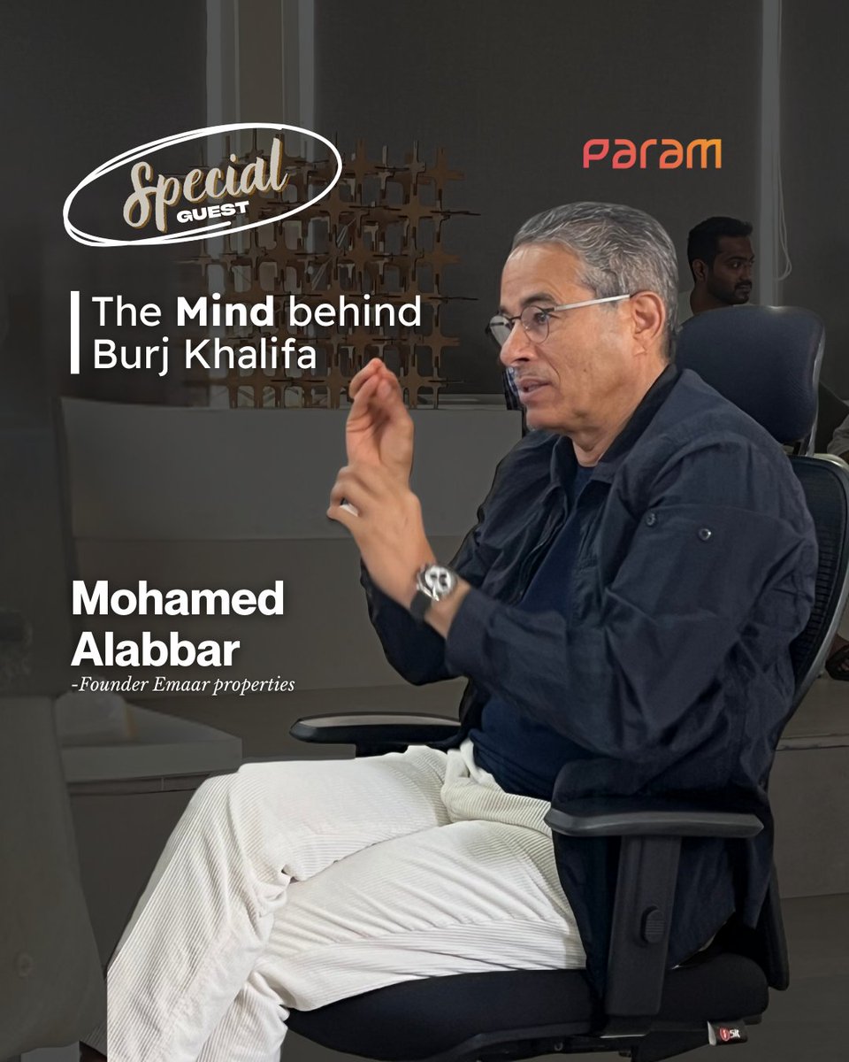 paraminnovation's tweet image. A special moment for Team Param as we welcomed Mohamed Alabbar, Founder of Emaar Properties and the mind behind the Burj Khalifa.

In our conversations, he emphasized something that deeply resonates with us: &quot;community-driven innovators are crucial to shaping the future&quot;.

That…