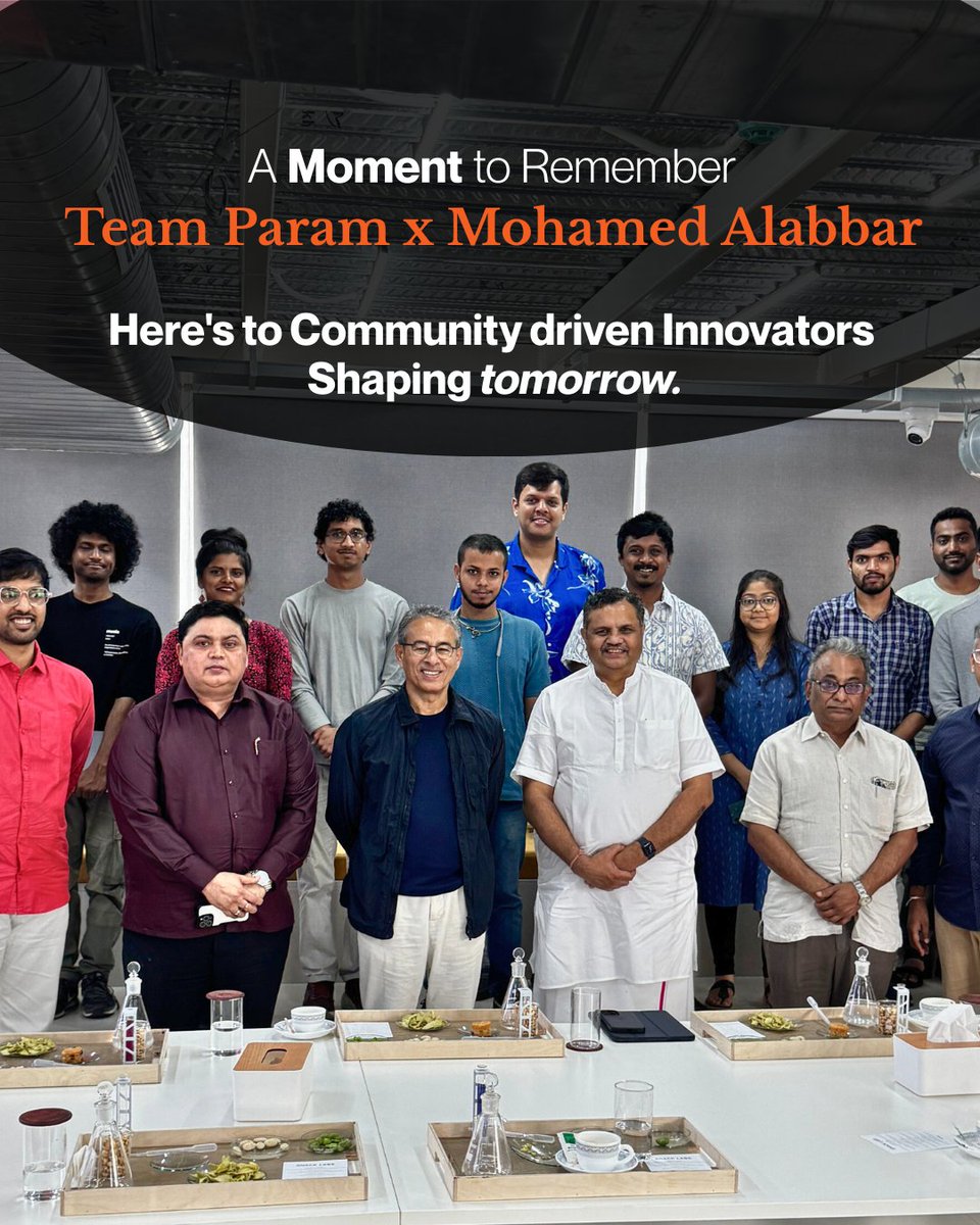 paraminnovation's tweet image. A special moment for Team Param as we welcomed Mohamed Alabbar, Founder of Emaar Properties and the mind behind the Burj Khalifa.

In our conversations, he emphasized something that deeply resonates with us: &quot;community-driven innovators are crucial to shaping the future&quot;.

That…