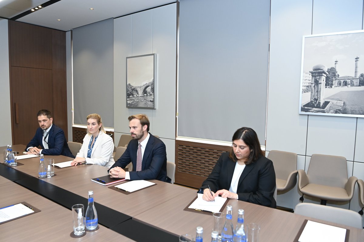 Was glad to welcome Brendan Hanrahan, Senior Bureau Official for the Bureau of European and Eurasian Affairs <a href="/StateEUR/">Senior Bureau Official Brendan Hanrahan</a>.

Our discussions focused on a range of important issues relating to Azerbaijan-United States partnership, as well as regional cooperation and peace efforts.