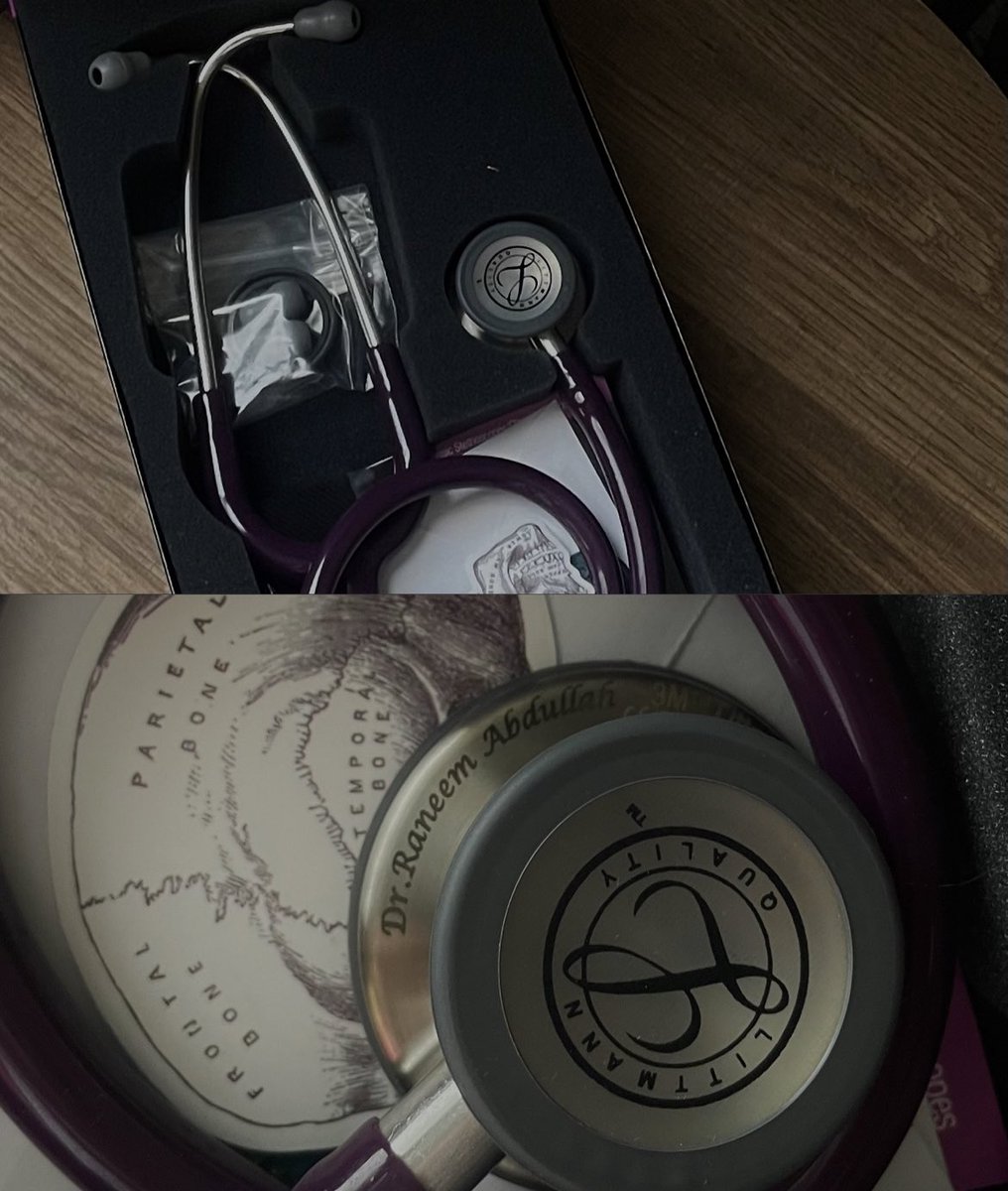 _iraneem_'s tweet photo. My first stethoscope 💜✨. https://t.co/0UZro5niFp