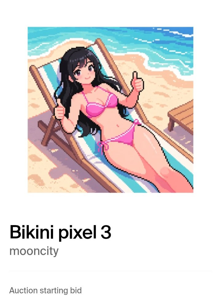 mooncity2855's tweet photo. Bikini pixels collection
https://t.co/kSWoqz59tf
#nft #nftart #foundationdrops #web3 https://t.co/pODnEPTNUM