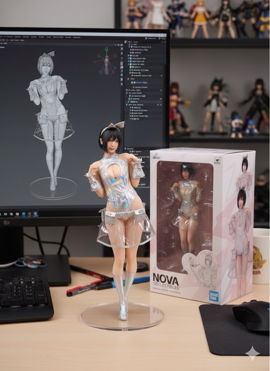 これが左
こう、右
伊織もえよ…フィギュアになっても可愛いな！