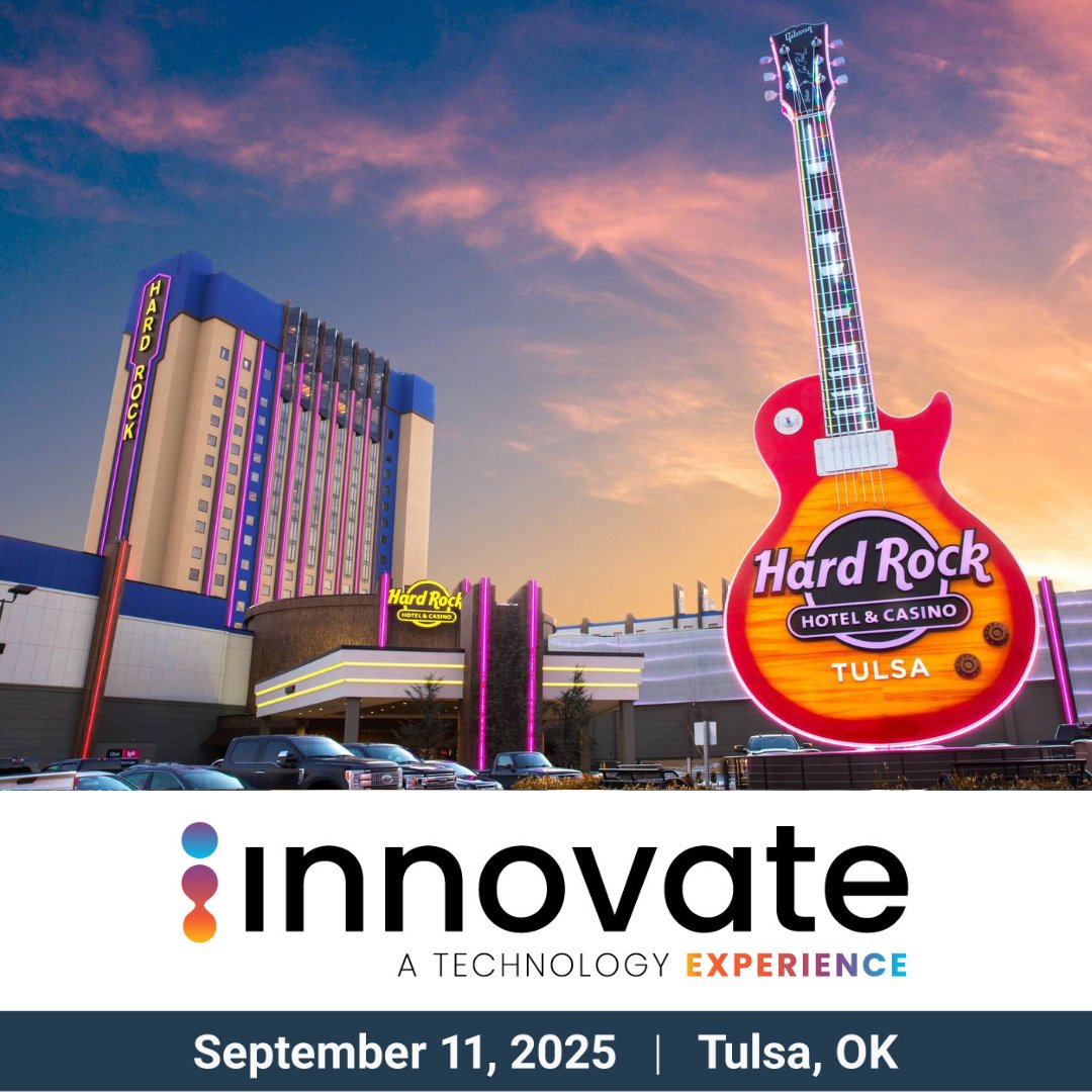 🚨 TOMORROW is Innovate: A Technology Experience! 🚨

📅 Thursday, September 11, 2025
📍 Hard Rock Hotel &amp; Casino | Tulsa, OK
⏰ 9 AM – 3 PM

There is still time to register for Oklahoma's premier, FREE AV event!

👉 Register now: cvent.me/l4GOZv