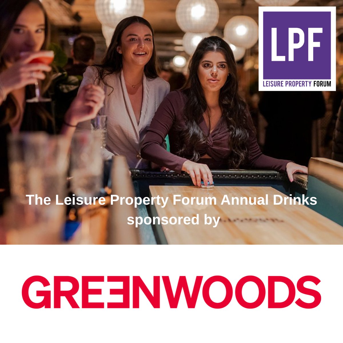 Leisure Property Forum (@lpftalk) on Twitter photo Looking forward to seeing you all at the rescheduled Annual Drinks in October. if you don't have a ticket get in touch and we'll see what we can do 🙏🏽
leisurepropertyforum.co.uk/events/ Looking forward to seeing you all at the rescheduled Annual Drinks in October. if you don't have a ticket get in touch and we'll see what we can do 🙏🏽
leisurepropertyforum.co.uk/events/