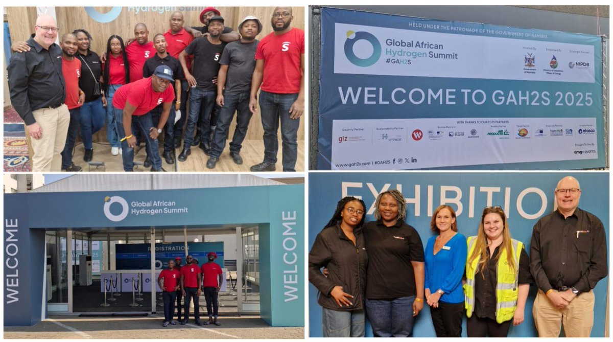 Some of our team members have been in Windhoek, Namibia this week, building the infrastructure, stands and branding for the <a href="/GAH2Summit/">Global African Hydrogen Summit</a> 2025. The event, organised by <a href="/dmgeventsglobal/">dmgevents</a>, is taking place at the Windhoek International Convention Centre until 11 September 2025.
