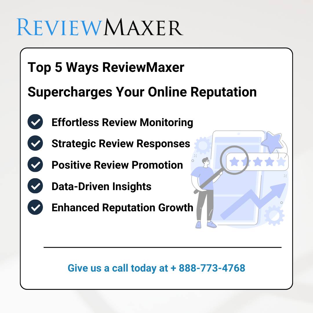 ReviewMaxer's tweet image. Looking to boost your online reputation? Look no further than ReviewMaxer.

Sign up for ReviewMaxer today and start maximizing your online reputation! Visit reviewmaxer.com to get started.

#reviewmaxer #reviewmanagement #onlinereviews #reputationmanagement
