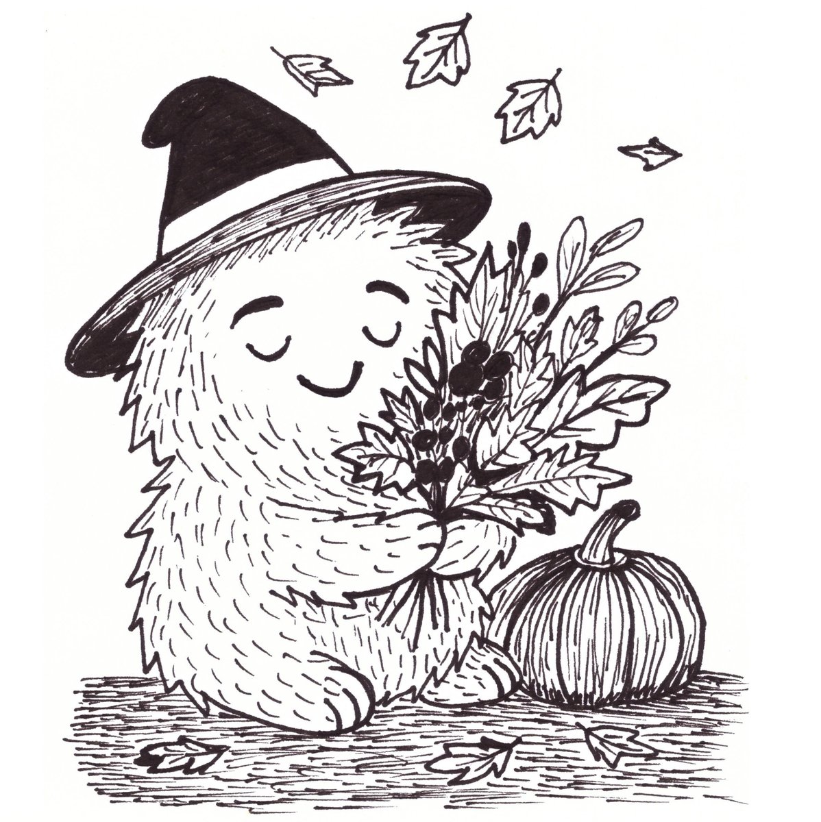 Good morning💛
Autumn inspiration  

Pumpkin October🎃

skurpy.com/marketplace/co… 

The October fluffy one is the keeper of autumn and the harbinger of the holiday. With a bouquet of leaves and berries, he sits in a cap, and next to him is a pumpkin - a symbol of cheerful miracles