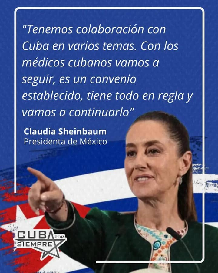 Alto, claro y sin miedo: ¡México se respeta, #CubaPorLaVida!