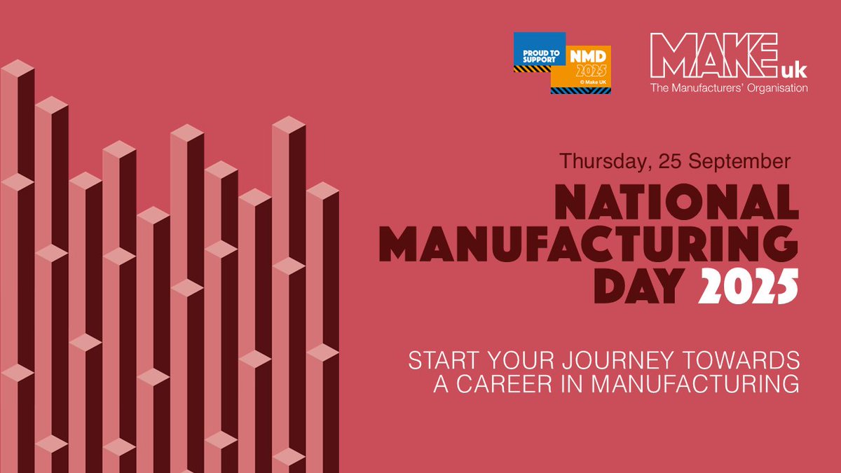 JCPJobsPlusMore's tweet image. From school leavers to career changers – #NMD2025 is your chance to see where a future in #UKmfg could take you.

🔧 Explore careers, meet industry leaders &amp;amp; get inspired on 25 September.

Find events near you: ow.ly/TnZM50WSXTB

@MakeUK_