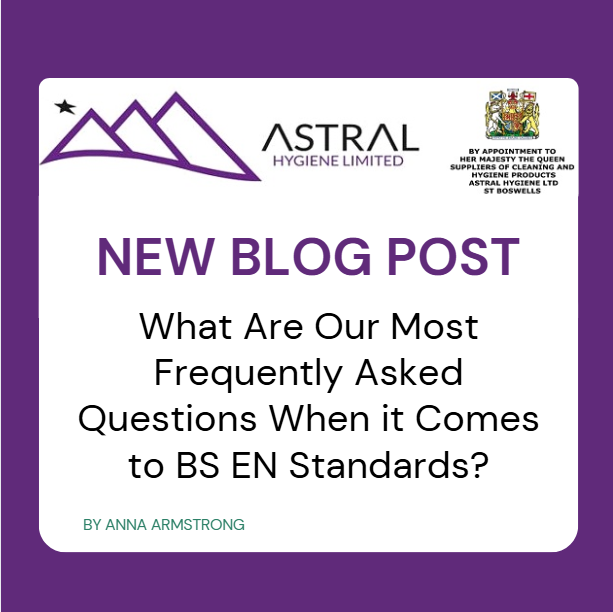 AstralHygiene's tweet photo. NEW BLOG: Answering Our Most Frequently Asked Questions! - https://t.co/Q8g3hPPU1A

10 Questions: 10 Answers.

Read now to discover the answers to our top FAQs about BS EN Standards!

https://t.co/YuSr6gAU8s https://t.co/xaM7YL5XK8