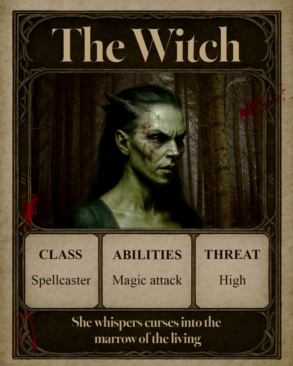 arhaekon's tweet photo. Darkness takes many forms in Arhaekon.
Witches, cultists and foremen. Each a threat, each a curse.
Which enemy would you fear most?

🔗Now available on Steam. https://t.co/yO9WO9V1Ty

#Arhaekon #IndieGame #DarkFantasy #RPG #IndieDev #TurnBasedCombat #ClassReveal #GamingCommunity https://t.co/grYZRSexMd