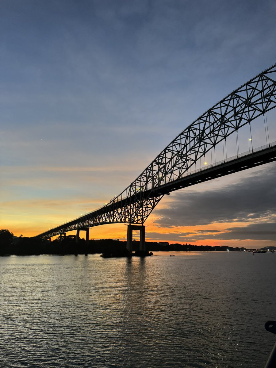 Amanecer 05:48, Puente de las Américas, espectacular #Panama