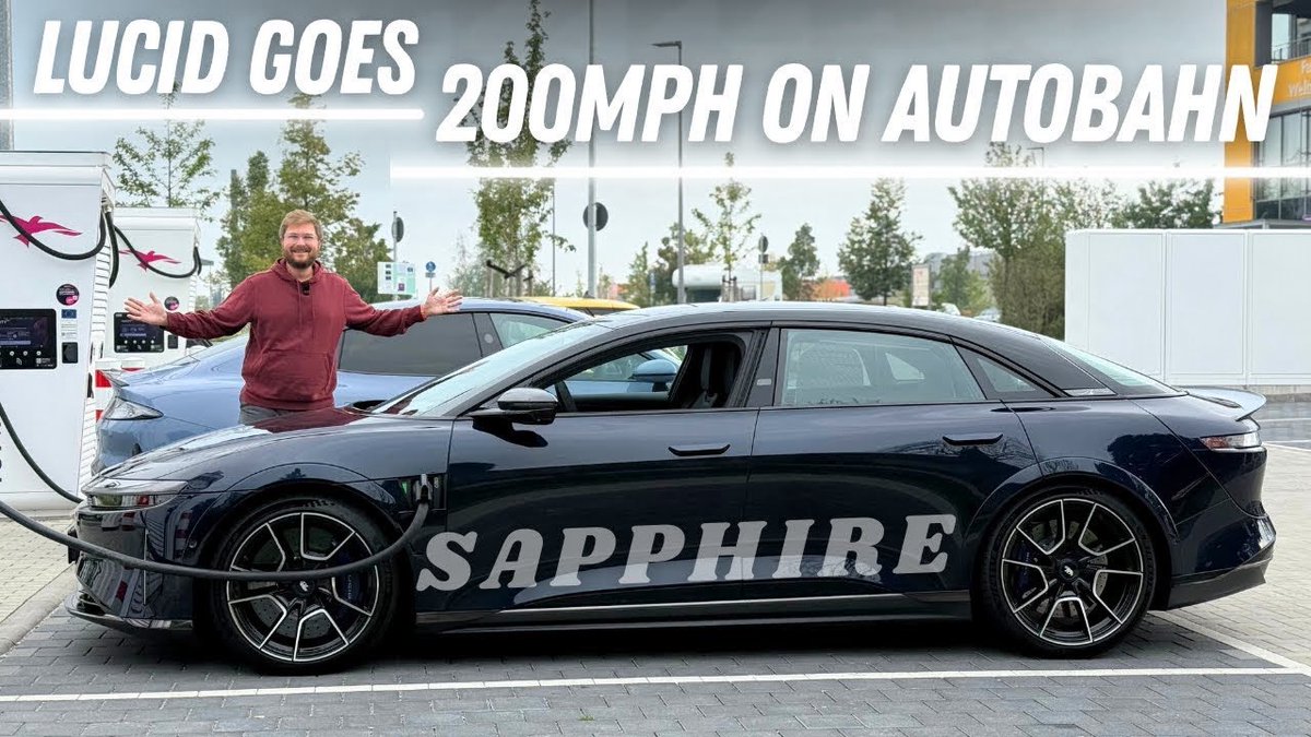 Driving Lucid Air Sapphire For The First Time Over 200 MPH On The Autobahn! This Thing Is Crazy

youtu.be/hPp-QzO8Me0?si…