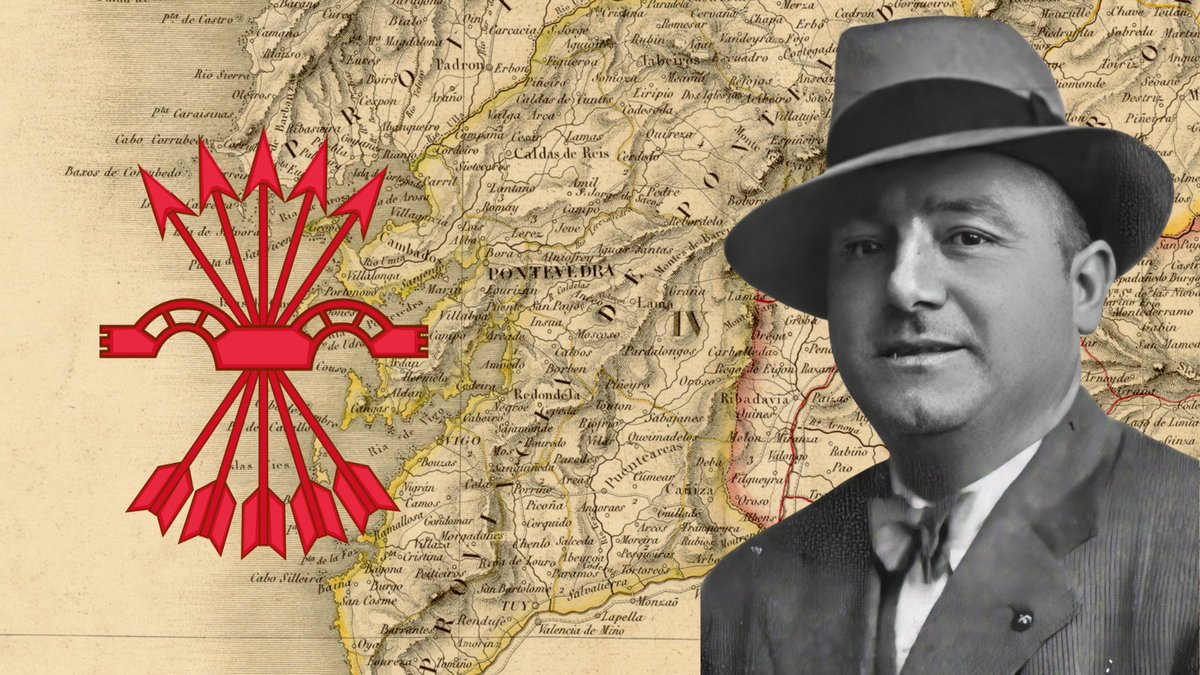En agosto de 1936, uno de los grandes intelectuales de Galicia, Alexandre Bóveda, fue fusilado por los golpistas de la guerra civil. Años después, su hija veía pasar frente a su casa al hombre que dirigía aquellas cacerías. Se llamaba Víctor Lis Quibén. Tira del hilo 🧵👇🏽👇🏽👇🏽