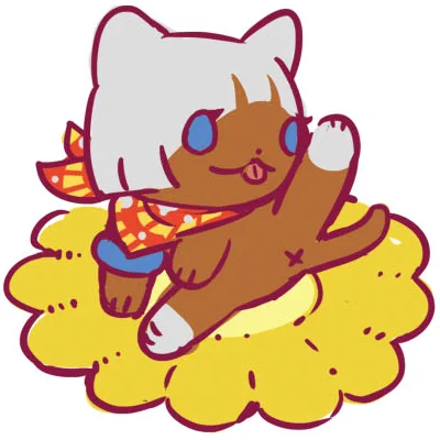 スクラッチホイールっ!のNECOだ! のラフ 画:たみおさん