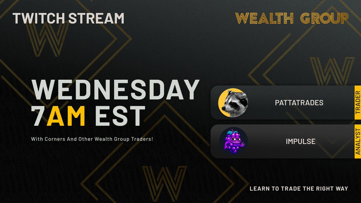 Live now w/ <a href="/PattaTrades/">Pat</a> 

👉twitch.tv/imputrades