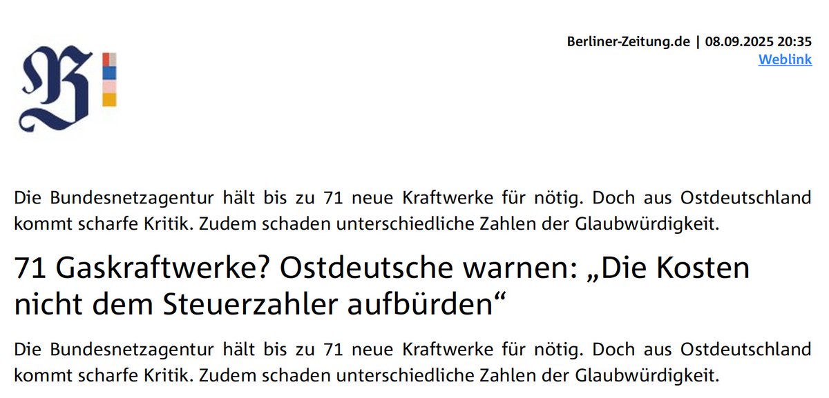 Die Pläne für 71 neue #Kraftwerke zeigen das Versagen der Energiewende. Stoppt die ideologisch geführte #Energiewende und setzt auf bewährte, sichere Technologien! Wir brauchen einen technologieoffenen #Energiemix für eine stabile und wirtschaftliche Zukunft.
