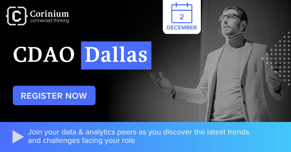 Glorium Technologies (@glorium_tech) on Twitter photo CDAO Dallas brings together a senior data & analytics community for a day of learning, networking, and collaboration. Whether you are new to data & analytics or a seasoned leader, you will leave our event with insights and takeaways that will guide you and your team to success CDAO Dallas brings together a senior data & analytics community for a day of learning, networking, and collaboration. Whether you are new to data & analytics or a seasoned leader, you will leave our event with insights and takeaways that will guide you and your team to success